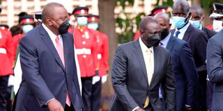 President Uhuru Kenyatta together with his deputy William Ruto 