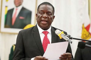 Zimbabwean President Emmerson Mnangagwa