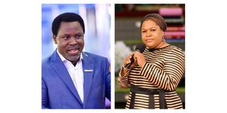 TB Joshua and his widow Evelyn