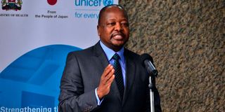 Health Cabinet Secretary Mutahi Kagwe 