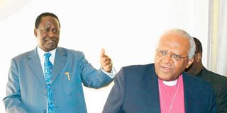 Desmond Tutu and Raila Odinga