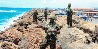Kenyan soldiers in Somalia