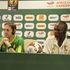 Cameroon coach Antonio Conceicao and captain Vincent Aboubakar 
