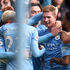 Manchester City midfielder Kevin De Bruyne celebrates