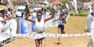 Joyce Chepkemoi wins the Athletics Kenya/Lotto National Cross Country Championships