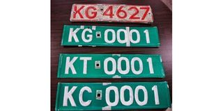 Number plates 