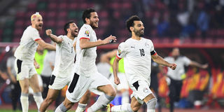 Egypt players celebrate