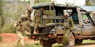 Police patrol Ol Moran centre in Laikipia