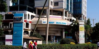 The National Hospital Insurance Fund building in Nairobi. 