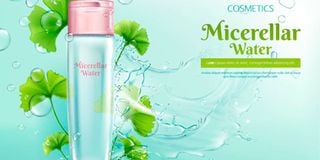 Micellar water can be used as a toner. 