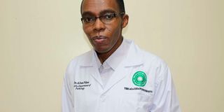 Dr Allan Njau, molecular pathologist at Aga Khan University Hospital, Nairobi.