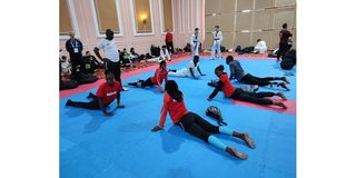 The national Tae Kwon Do team train in Antalya, Turkey 