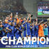Chelsea's players celebrate with their trophy after winning the 2021 Fifa Club World Cup 