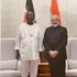 Raila Odinga with Indian PM Narendra Modi