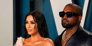 Kim Kardashian and US rapper Kanye West