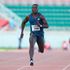 Ferdinand Omanyala wins the men's 100 metres semi-final race