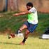 Kabras Rugby fly half Jones Kubu polishes his kicking skills