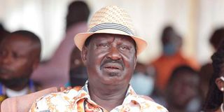 ODM leader Raila Odinga. 