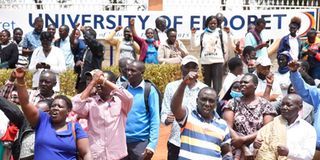 University of Eldoret strike demo