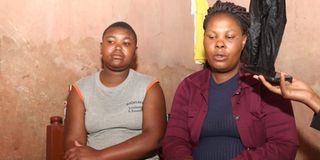 Beatrice Wanjiru (left) and Tabitha Njoki husbands abducted