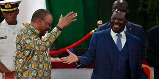 President Uhuru Kenyatta and Raila Odinga 