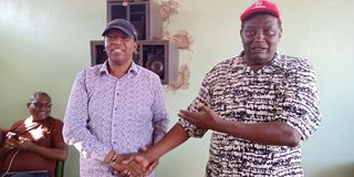  Karanja Kibicho receives Daniel Karaba to Jubilee