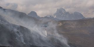 Mt Kenya Forest Fire