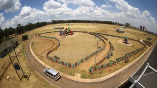 An aerial view of Jamhuri Sports Complex in Nairobi on March 25, 2022. 