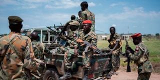 South Sudan soldiers 