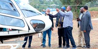 ODM leader Raila Odinga chopper stoned attacked kibor kabenes 