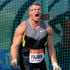 Poland's Pawel Fajdek reacts during the men's hammer throw competition