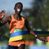 Kenya's Judith Jeptum crosses the finish line to win the 46th edition of the Paris Marathon women's race