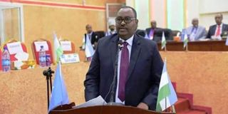 Puntland President Said Abdullahi Deni.