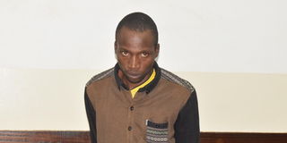 Abdulahi Erono at the Kibera law courts. 