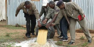 Illicit brews chang'aa