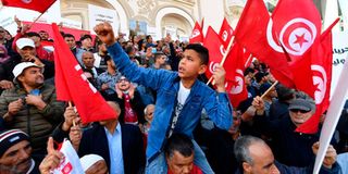 Tunis protest