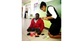 Safaricom lady