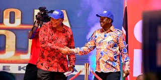President Uhuru Kenyatta and Raila Odinga