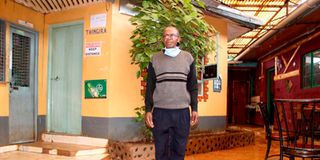 Silent Lodge's bartender Shem Macharia