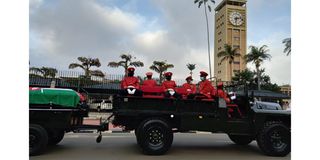 Mwai Kibaki solemn procession 