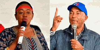 Sabina Chege and Peter Kenneth