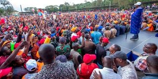 Azimio la Umoja Coalition flagbearer Raila Odinga 