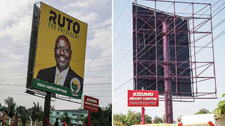 William Ruto's billboard Kisumu
