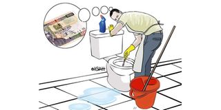 Toilet cleaning 