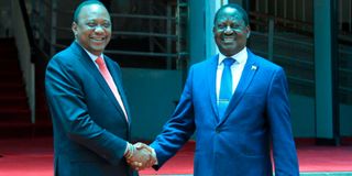 Uhuru raila handshake 2018