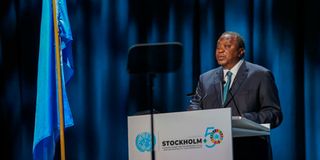 President Uhuru Kenyatta Stockholm+50 Sweden