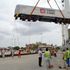 SGR passenger train being offloaded at the port of Mombasa