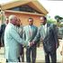 President Moi with newly elected Kanu officials including Raila Odinga.