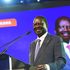 Azimio presidential candidate Raila Odinga delivering his speech. 