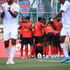 Uganda Cranes players celebrate Milton Karisa's goal 